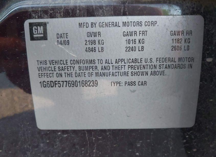 Photo 9 of 2009 Cadillac Cts STANDARD (VIN 1G6DF577690168239)