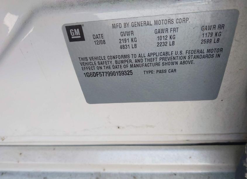 Photo 9 of 2009 Cadillac Cts STANDARD (VIN 1G6DF577990159325)