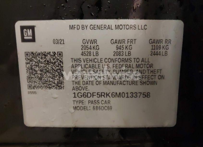 Photo 9 of 2021 Cadillac Ct4 PREMIUM LUXURY (VIN 1G6DF5RK6M0133758)