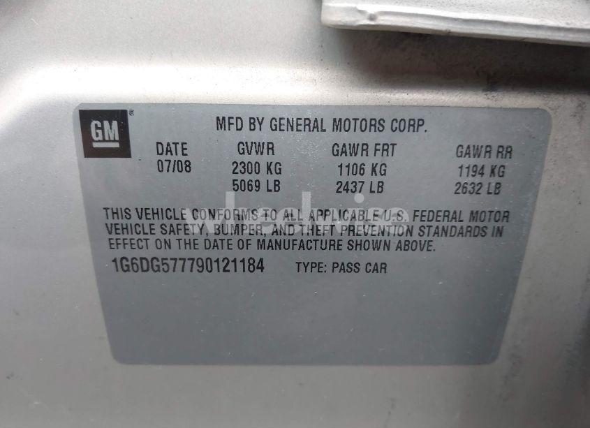 Photo 9 of 2009 Cadillac Cts STANDARD (VIN 1G6DG577790121184)