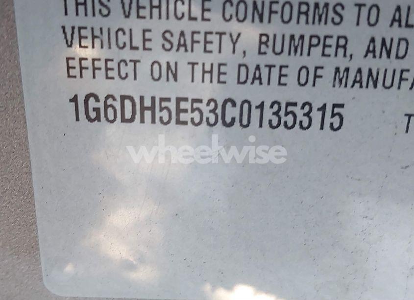 Photo 9 of 2012 Cadillac Cts LUXURY (VIN 1G6DH5E53C0135315)