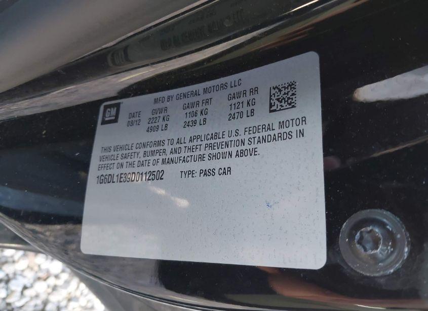 Photo 9 of 2013 Cadillac Cts PERFORMANCE (VIN 1G6DL1E39D0112502)