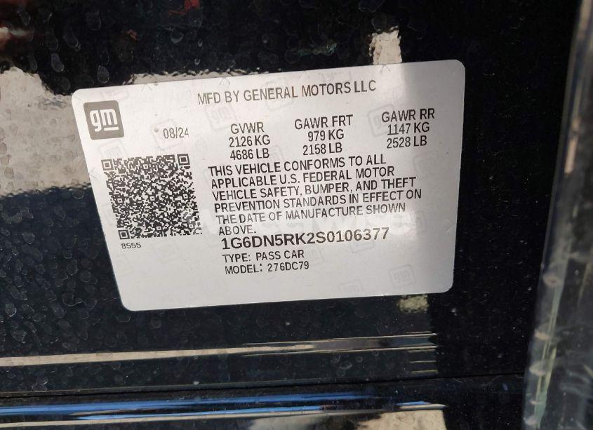 Photo 9 of 2025 Cadillac Ct5 PREMIUM LUXURY (VIN 1G6DN5RK2S0106377)