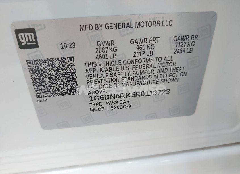 Photo 9 of 2024 Cadillac Ct5 PREMIUM LUXURY (VIN 1G6DN5RK5R0113723)