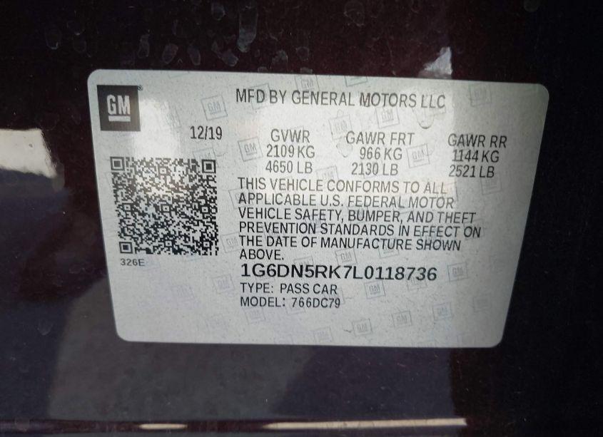 Photo 9 of 2020 Cadillac Ct5 PREMIUM LUXURY (VIN 1G6DN5RK7L0118736)