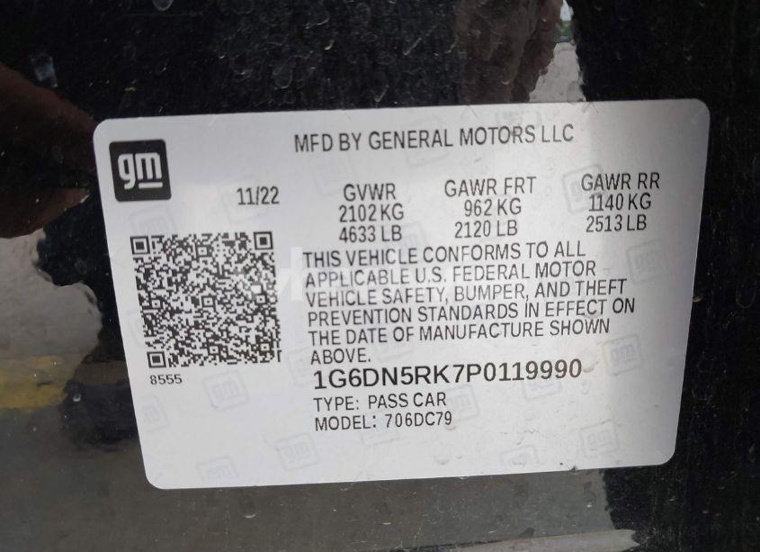 Photo 9 of 2023 Cadillac Ct5 PREMIUM LUXURY (VIN 1G6DN5RK7P0119990)