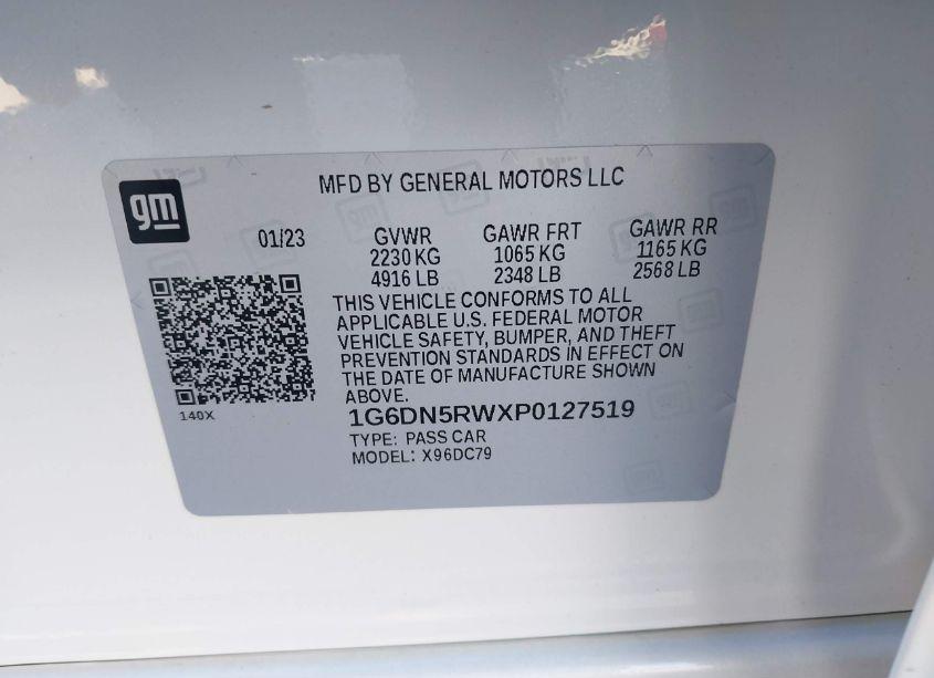 Photo 9 of 2023 Cadillac Ct5 PREMIUM LUXURY (VIN 1G6DN5RWXP0127519)