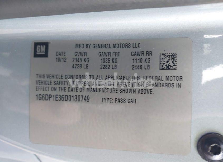 Photo 9 of 2013 Cadillac Cts PREMIUM (VIN 1G6DP1E36D0130749)