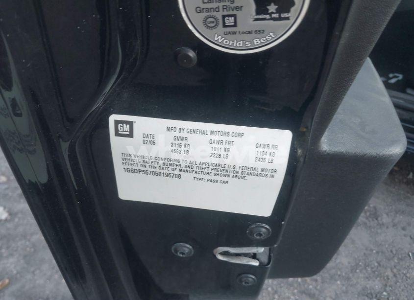 Photo 9 of 2005 Cadillac Cts STANDARD (VIN 1G6DP567050196708)