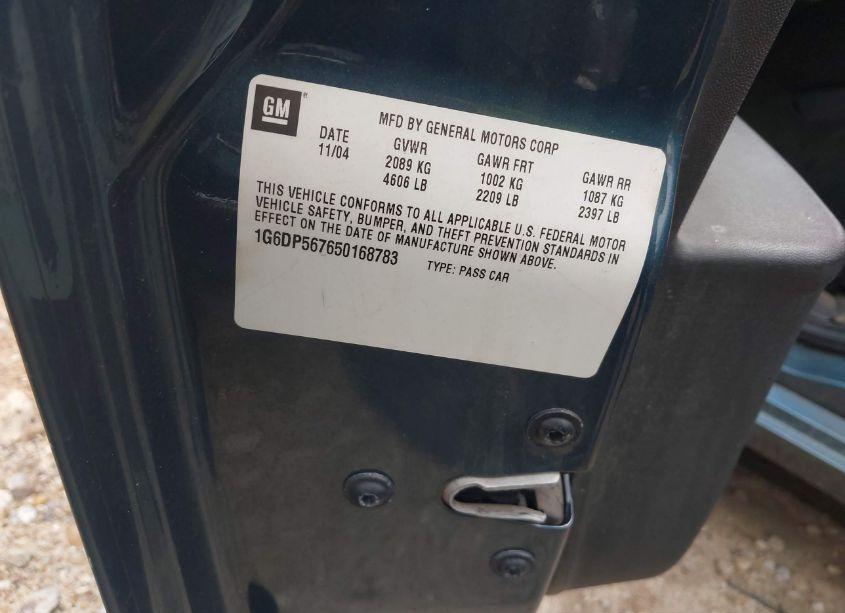 Photo 8 of 2005 Cadillac Cts STANDARD (VIN 1G6DP567650168783)