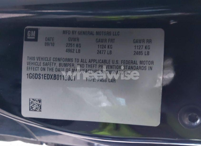 Photo 9 of 2011 Cadillac Cts PREMIUM (VIN 1G6DS1EDXB0119001)