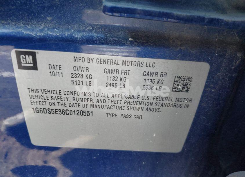 Photo 9 of 2012 Cadillac Cts PREMIUM (VIN 1G6DS5E36C0120551)