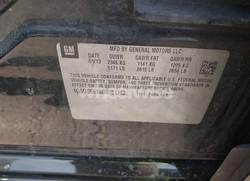 Photo 9 of 2013 Cadillac Cts PREMIUM (VIN 1G6DS5E36D0151252)