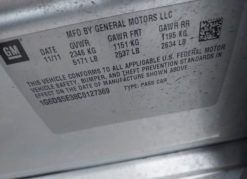 Photo 9 of 2012 Cadillac Cts PREMIUM (VIN 1G6DS5E38C0127369)