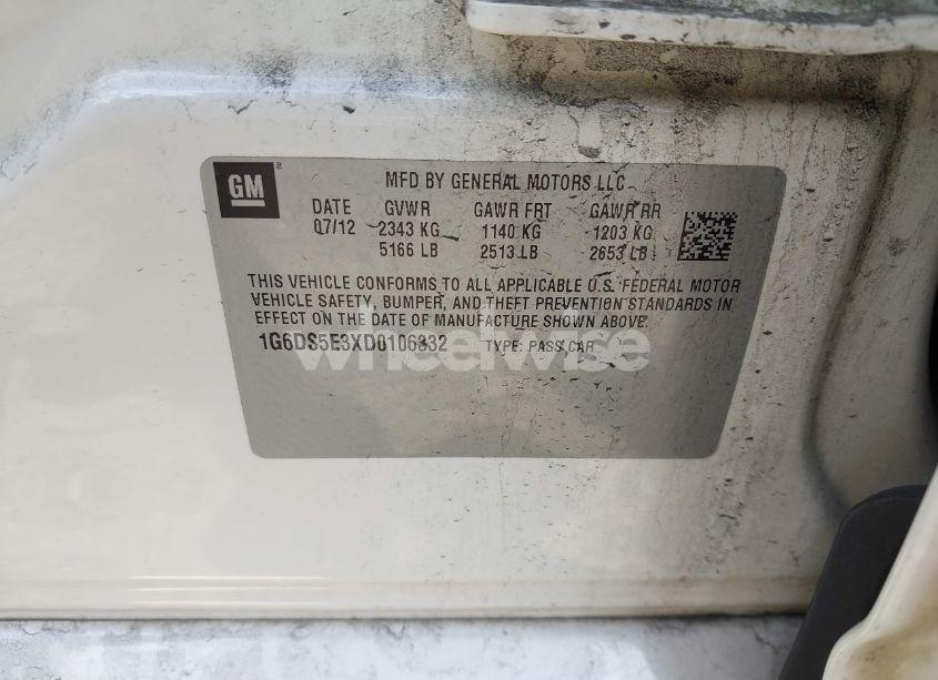 Photo 9 of 2013 Cadillac Cts PREMIUM (VIN 1G6DS5E3XD0106332)