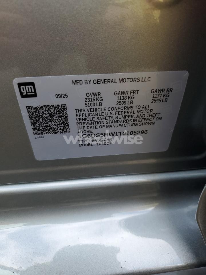 Photo 12 of 2026 CADILLAC CT5 PREMIUM LUXURY (VIN 1G6DS5RW1T0105296)