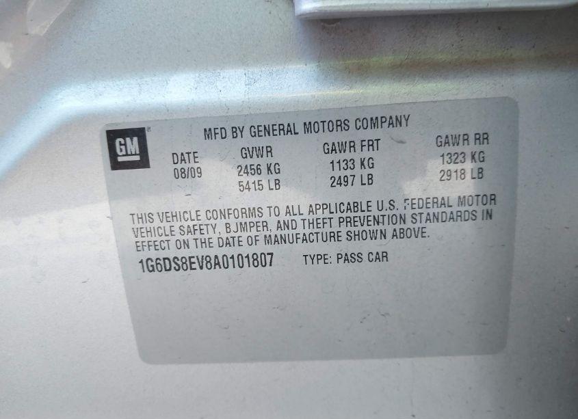 Photo 9 of 2010 Cadillac Cts PREMIUM (VIN 1G6DS8EV8A0101807)