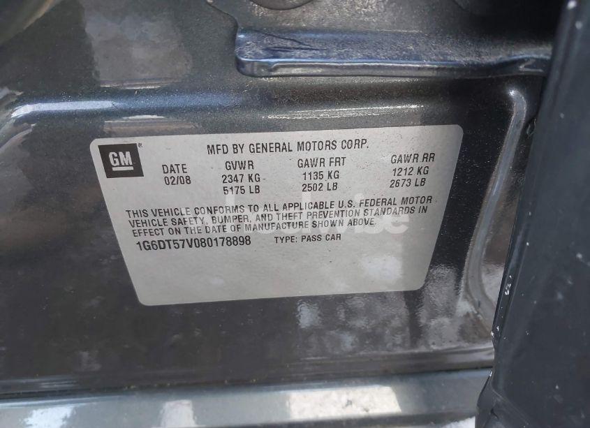 Photo 9 of 2008 Cadillac Cts STANDARD (VIN 1G6DT57V080178898)