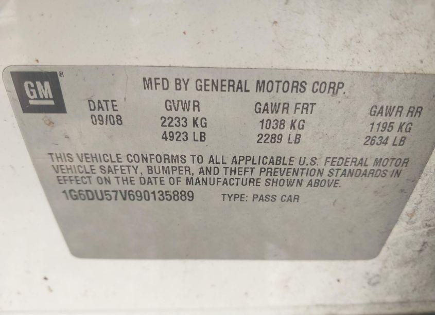 Photo 9 of 2009 Cadillac Cts STANDARD (VIN 1G6DU57V690135889)