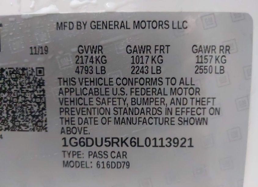 Photo 9 of 2020 Cadillac Ct5 SPORT (VIN 1G6DU5RK6L0113921)