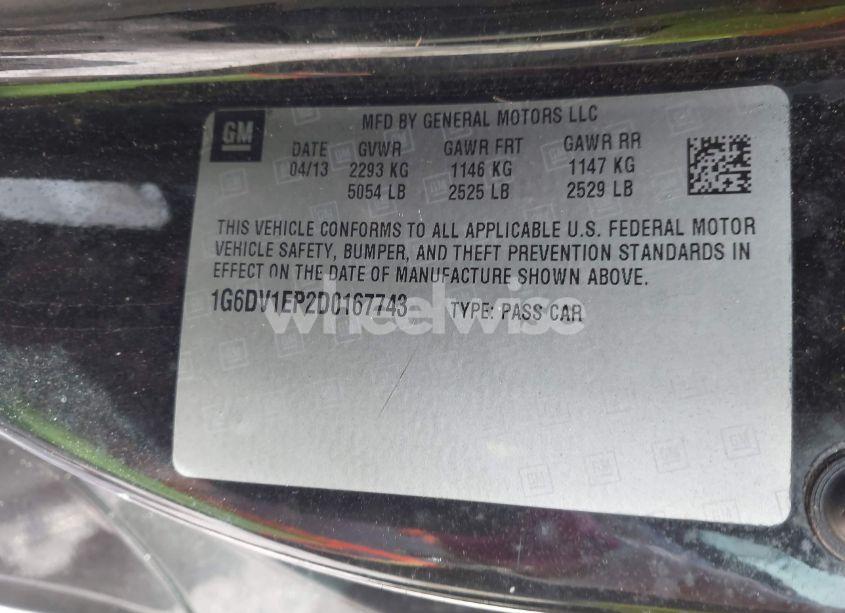 Photo 9 of 2013 Cadillac Cts-v N/A (VIN 1G6DV1EP2D0167743)