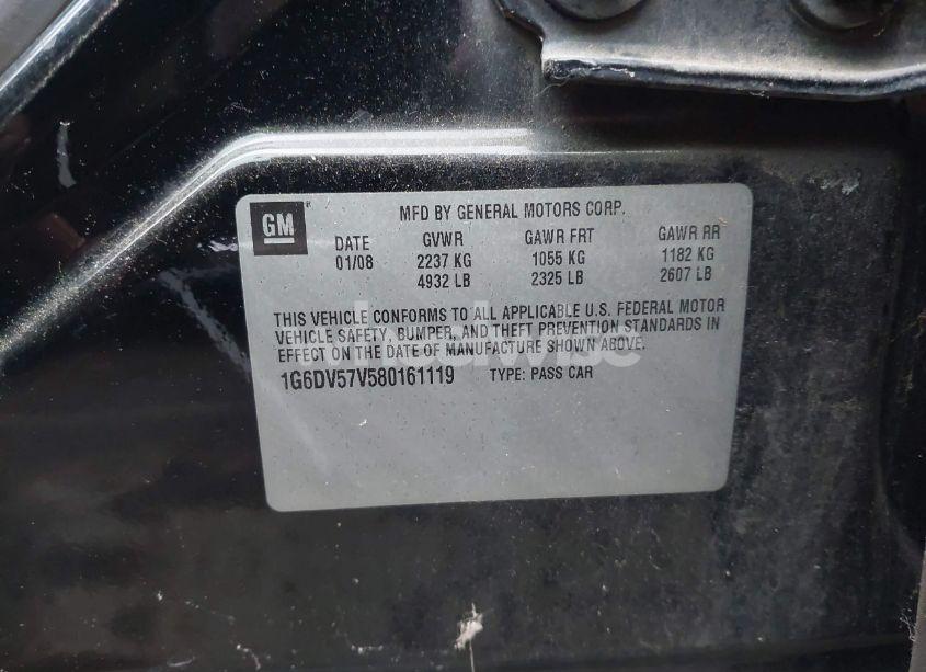 Photo 9 of 2008 Cadillac Cts STANDARD (VIN 1G6DV57V580161119)