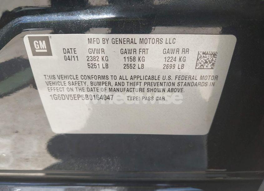 Photo 9 of 2011 Cadillac Cts-v N/A (VIN 1G6DV5EP5B0164047)