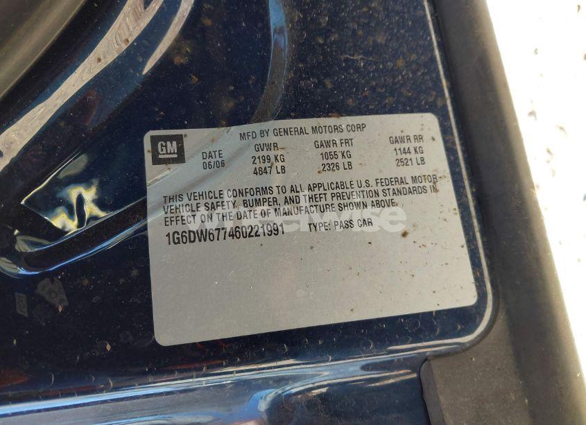 Photo 9 of 2006 Cadillac Sts V6 (VIN 1G6DW677460221991)