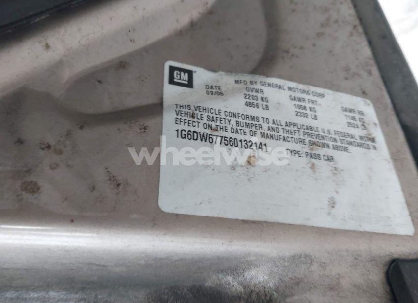 Photo 9 of 2006 Cadillac Sts V6 (VIN 1G6DW677560132141)