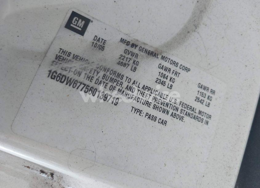 Photo 9 of 2006 Cadillac Sts V6 (VIN 1G6DW677560139719)