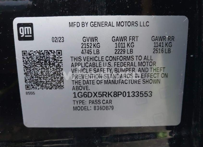 Photo 9 of 2023 Cadillac Ct5 N/A (VIN 1G6DX5RK8P0133553)