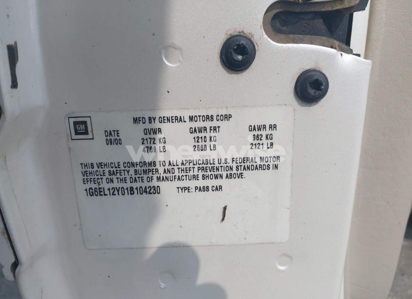 Photo 9 of 2001 Cadillac Eldorado ESC (VIN 1G6EL12Y01B104230)