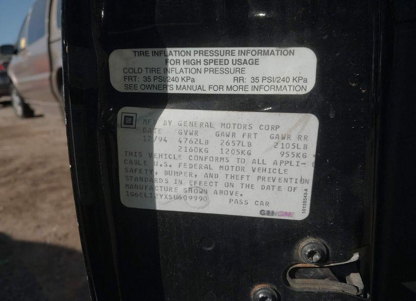 Photo 9 of 1995 Cadillac Eldorado (VIN 1G6EL12YXSU609990)