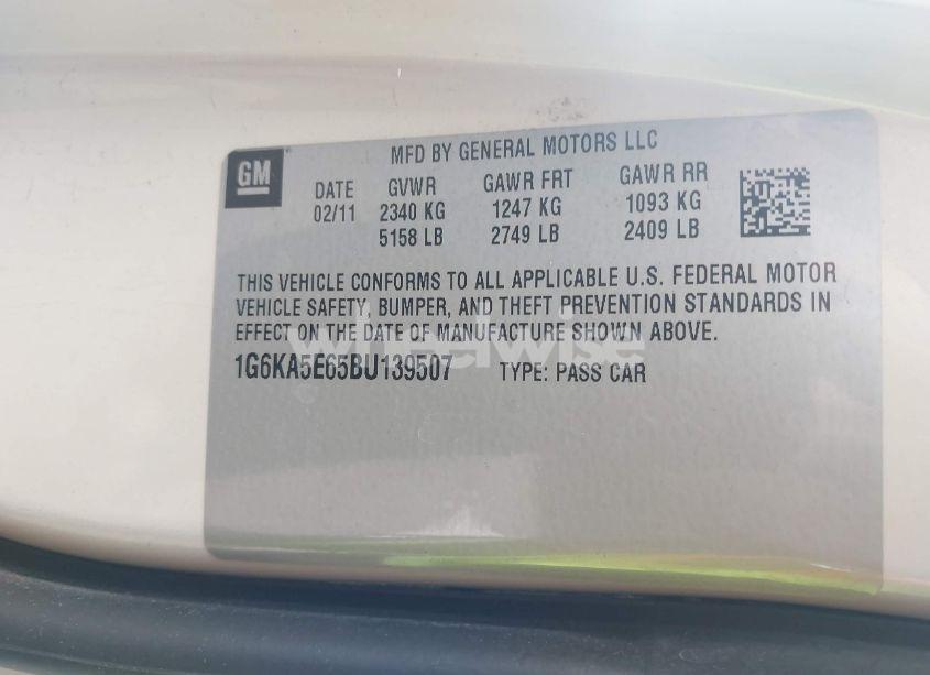 Photo 9 of 2011 Cadillac Dts STANDARD (VIN 1G6KA5E65BU139507)