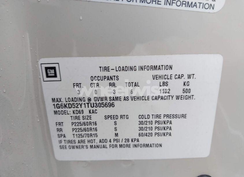 Photo 9 of 1996 Cadillac Deville N/A (VIN 1G6KD52Y1TU305696)