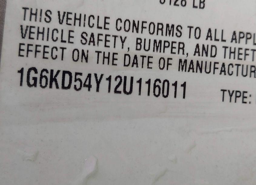 Photo 9 of 2002 Cadillac Deville STANDARD (VIN 1G6KD54Y12U116011)