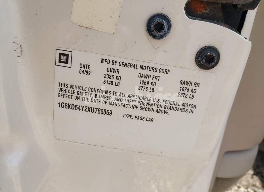 Photo 9 of 1999 Cadillac Deville STANDARD (VIN 1G6KD54Y2XU785069)