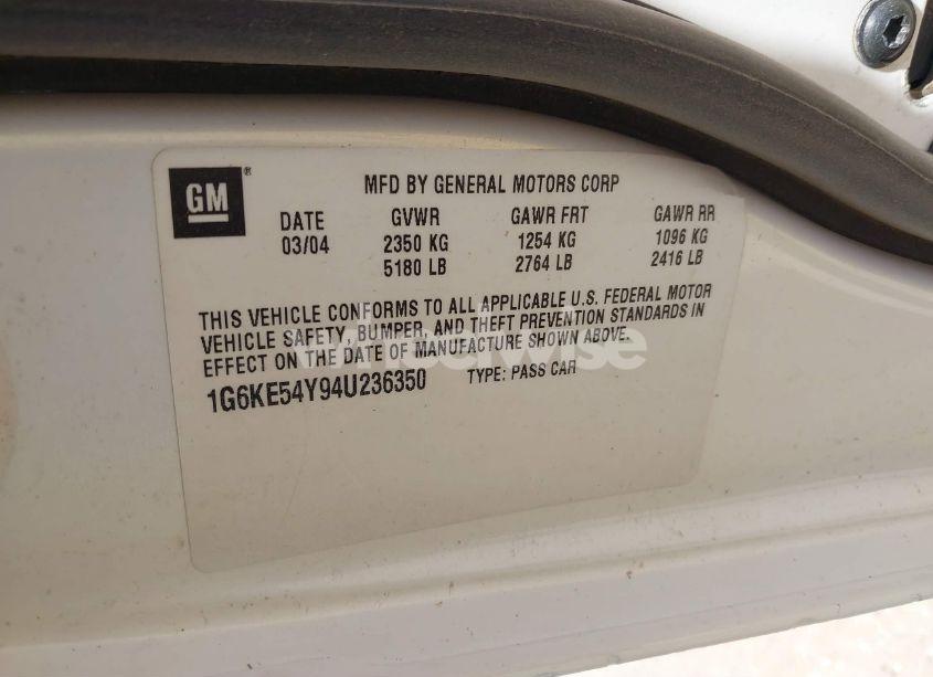 Photo 9 of 2004 Cadillac Deville STANDARD (VIN 1G6KD54Y84U156587)