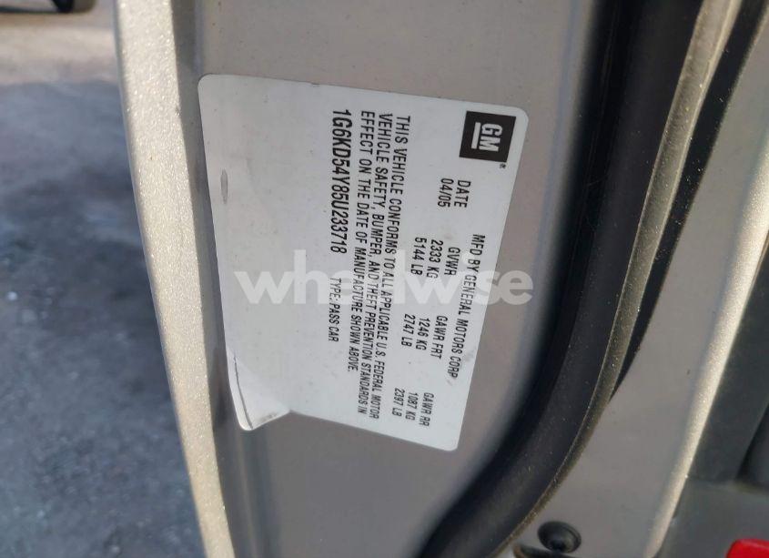 Photo 9 of 2005 Cadillac Deville LIVERY (VIN 1G6KD54Y85U233718)