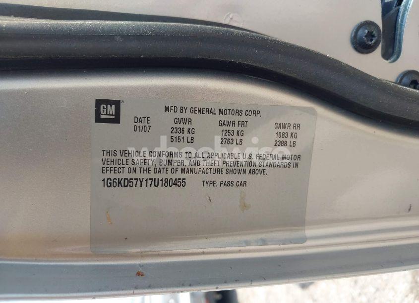 Photo 9 of 2007 Cadillac Dts V8 (VIN 1G6KD57Y17U180455)