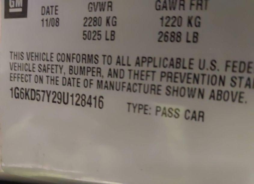 Photo 9 of 2009 Cadillac Dts 1SC (VIN 1G6KD57Y29U128416)