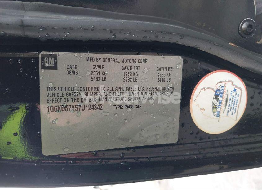 Photo 9 of 2007 Cadillac Dts STANDARD (VIN 1G6KD57Y57U124342)