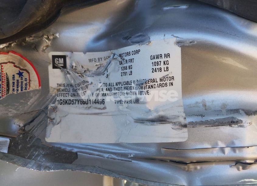 Photo 9 of 2006 Cadillac Dts (VIN 1G6KD57Y66U114496)