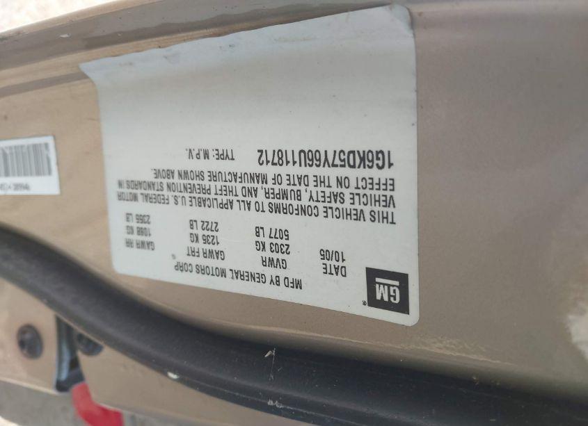 Photo 9 of 2006 Cadillac Dts (VIN 1G6KD57Y66U118712)