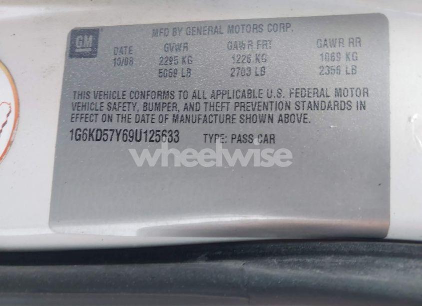 Photo 9 of 2009 Cadillac Dts 1SC (VIN 1G6KD57Y69U125633)