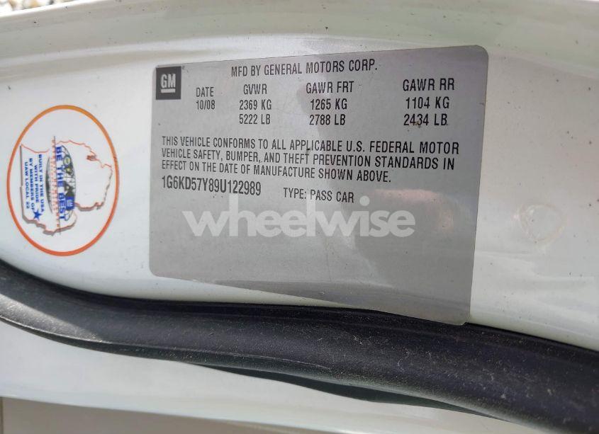 Photo 9 of 2009 Cadillac Dts 1SD (VIN 1G6KD57Y89U122989)