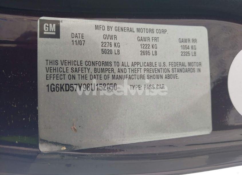 Photo 9 of 2008 Cadillac Dts 1SC (VIN 1G6KD57Y98U152050)