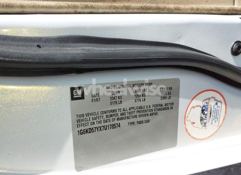 Photo 9 of 2007 Cadillac Dts LUXURY I (VIN 1G6KD57YX7U178574)