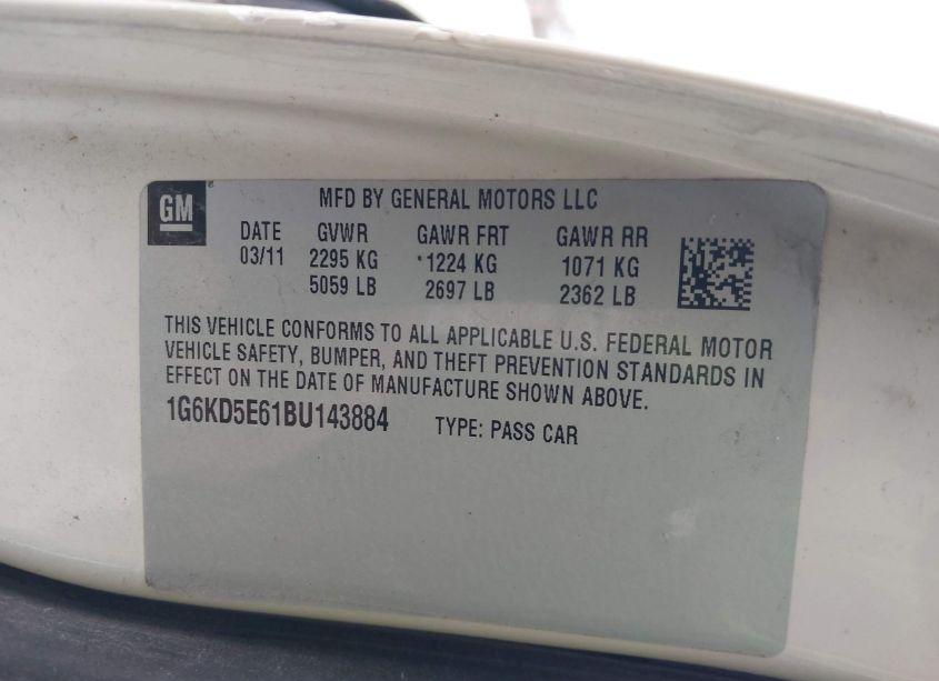 Photo 9 of 2011 Cadillac Dts LUXURY COLLECTION (VIN 1G6KD5E61BU143884)