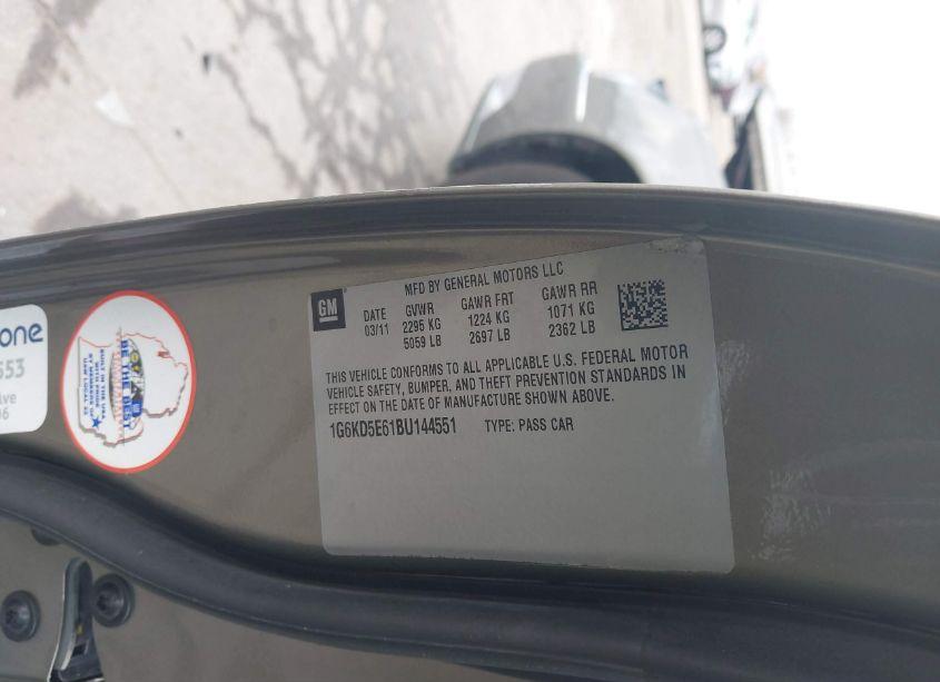 Photo 9 of 2011 Cadillac Dts LUXURY COLLECTION (VIN 1G6KD5E61BU144551)